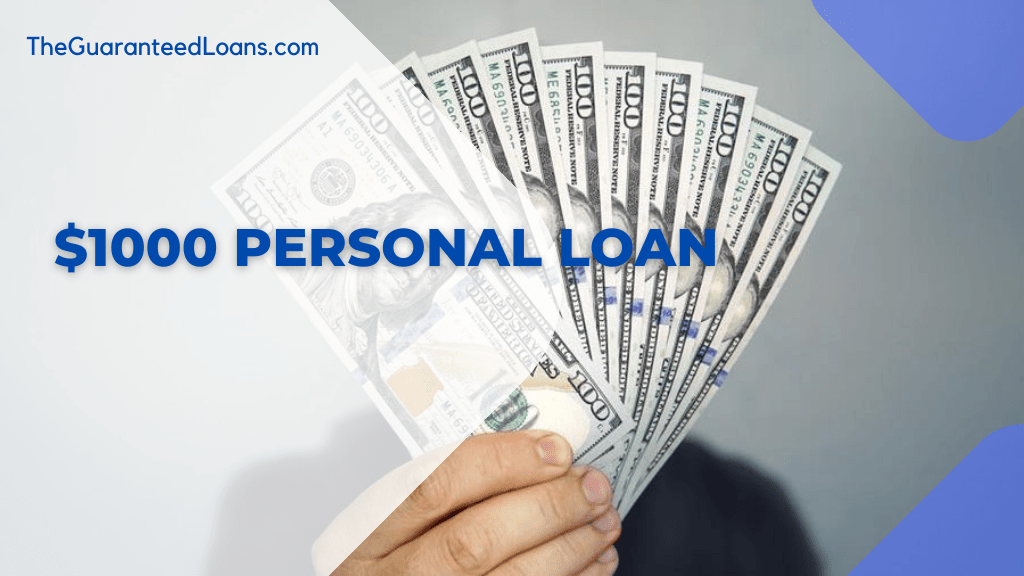 1000 Personal Loans Online Bad Credit OK!